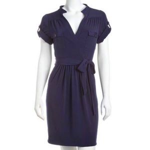 ❌SOLD❌ LAUNDRY by SHELLI SEGAL Navy Shirt Dress